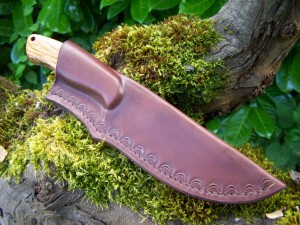 Outdoor versatile knife leather sheath