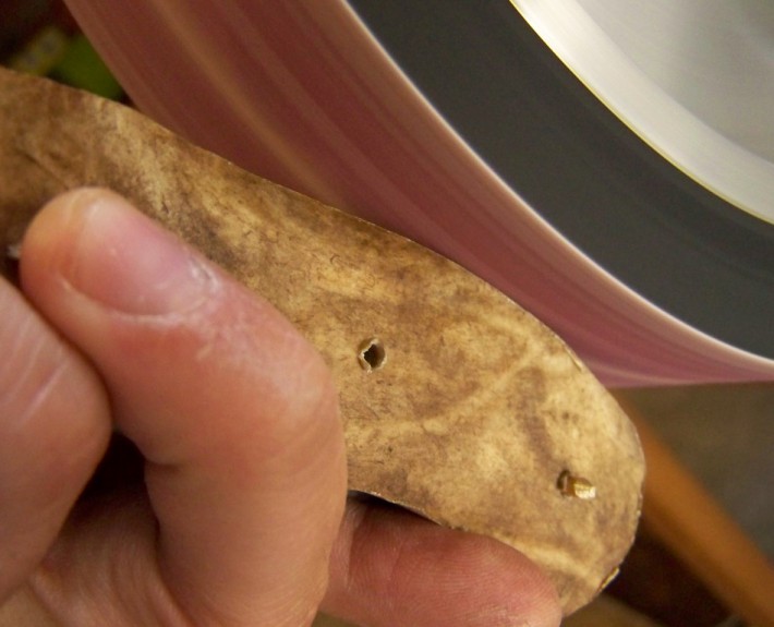 Tooling the knife handle